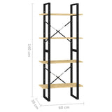 Bibliothèque à 4 niveaux 60x30x140 cm Bois de pin massif