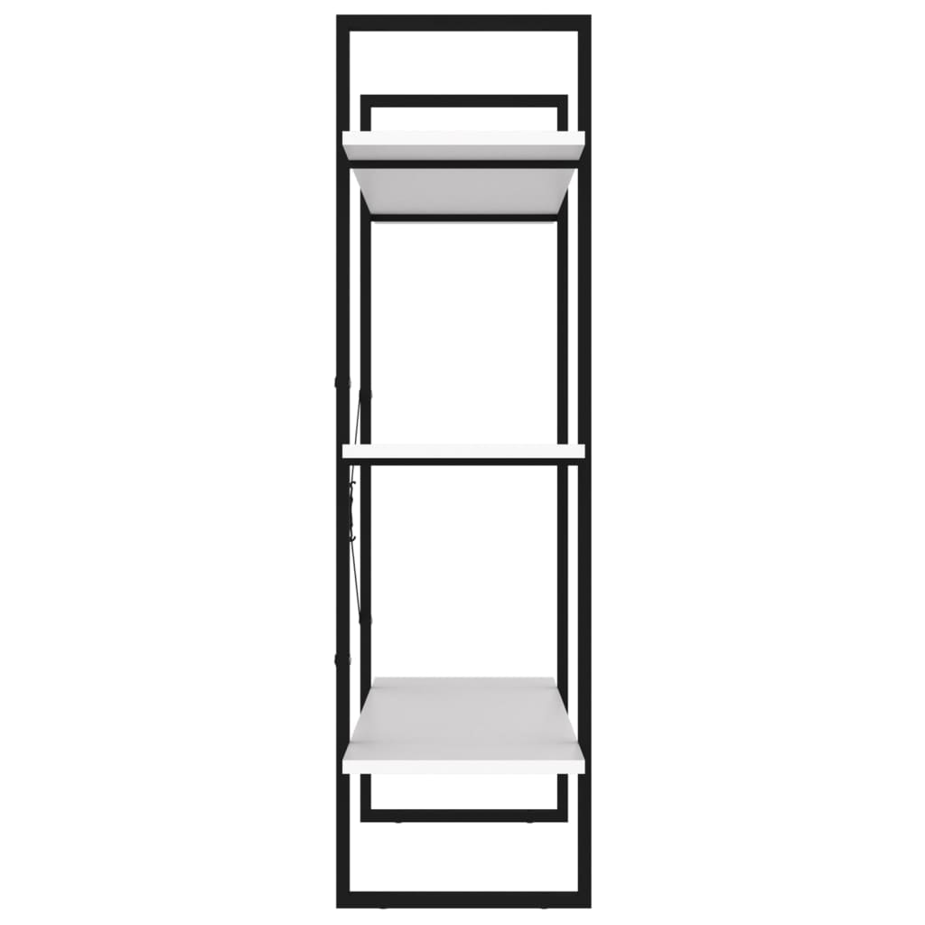 Bibliothèque blanc 100x30x105 cm bois d’ingénierie