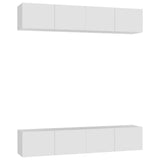 Meubles TV 4 pcs Blanc 80x30x30 cm Bois d'ingénierie