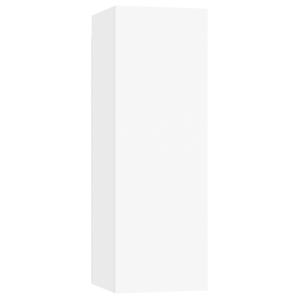 Ensemble de meubles TV 3 pcs Blanc Bois d'ingénierie