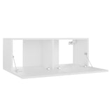 Ensemble de meubles TV 3 pcs Blanc Bois d'ingénierie