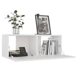 Ensemble de meubles TV 5 pcs Blanc Bois d'ingénierie