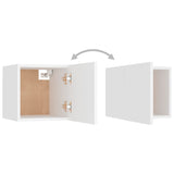 Ensemble de meubles TV 5 pcs Blanc Bois d'ingénierie