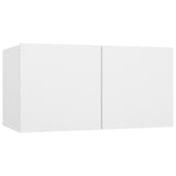 Ensemble de meubles TV 3 pcs Blanc Bois d'ingénierie