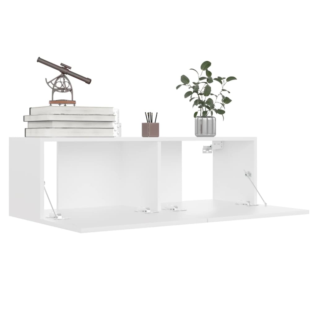 Ensemble de meubles TV 6 pcs Blanc Bois d'ingénierie