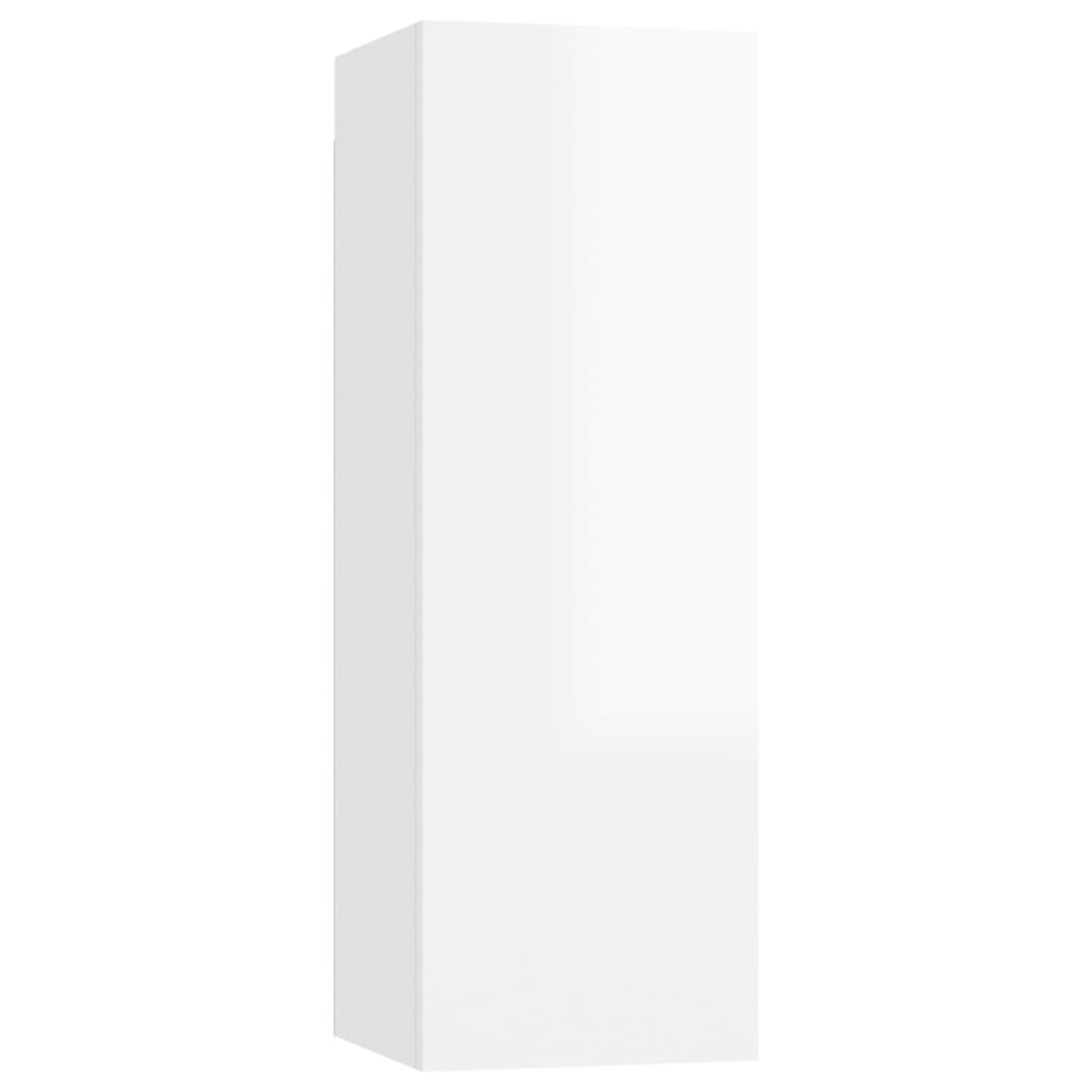 Ensemble de meubles TV 10 pcs Blanc Bois d'ingénierie