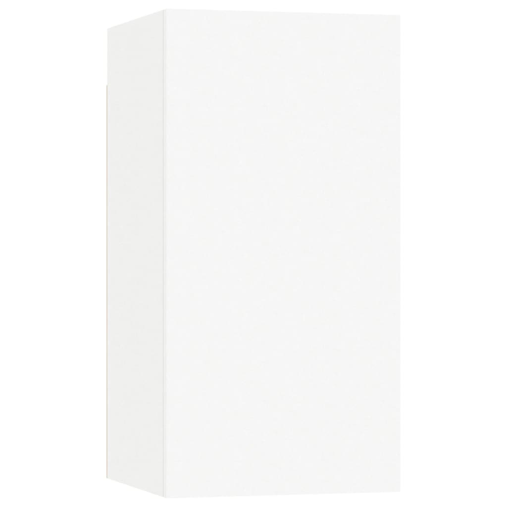 Ensemble de meubles TV 4 pcs Blanc Bois d'ingénierie