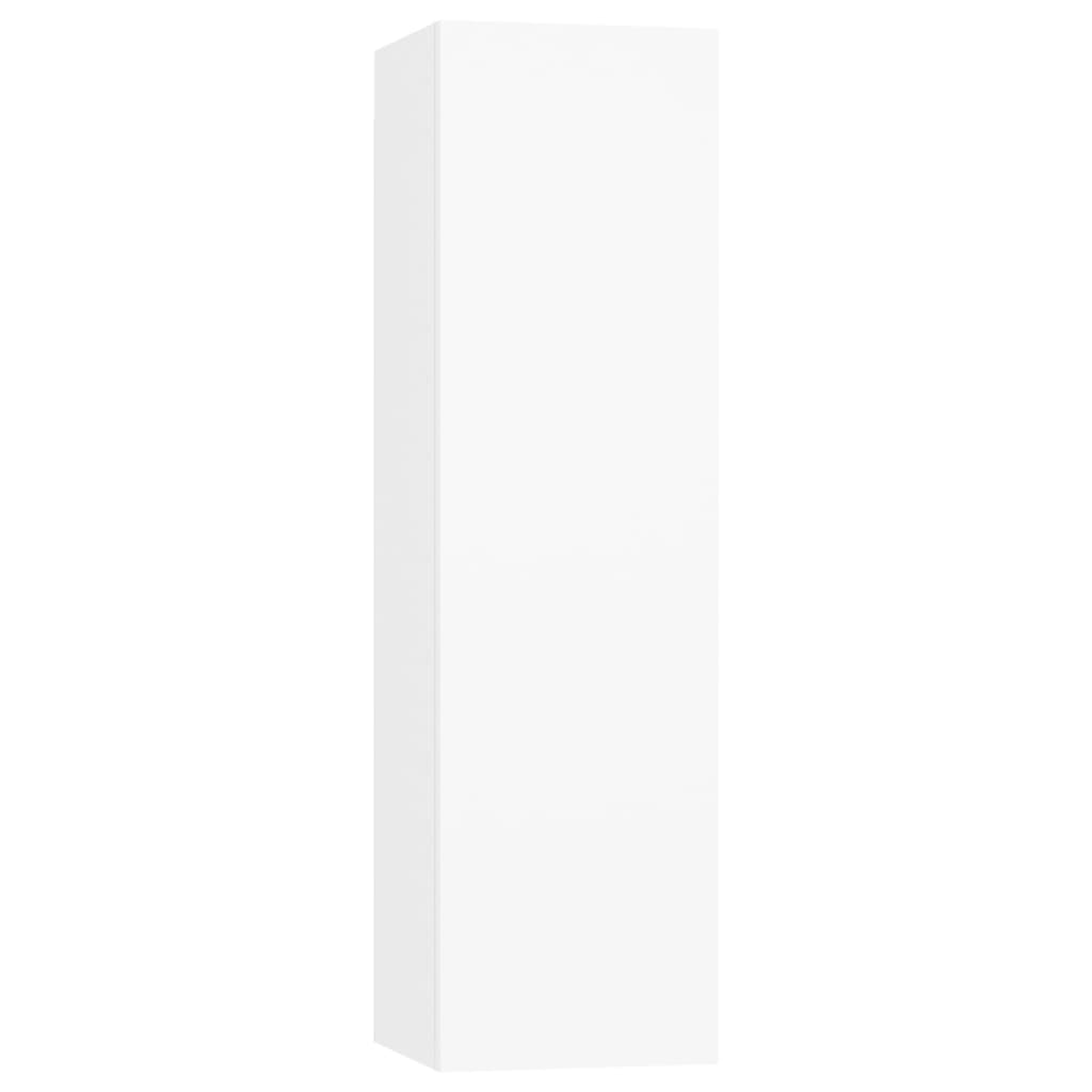 Ensemble de meubles TV 3 pcs Blanc Bois d'ingénierie