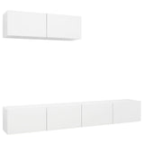 Meubles TV 3 pcs Blanc Bois d'ingénierie