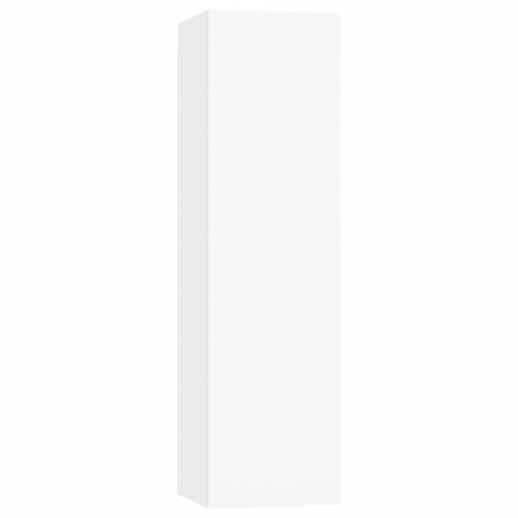 Ensemble de meubles TV 7 pcs Blanc Bois d'ingénierie