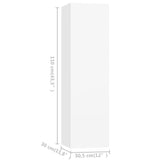 Ensemble de meuble TV 4 pcs Blanc Bois d'ingénierie