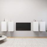 Meubles TV 4 pcs Blanc 30,5x30x60 cm Bois d'ingénierie