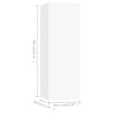 Meubles TV 4 pcs Blanc 30,5x30x90 cm Bois d'ingénierie