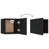 Ensemble de meubles TV 5 pcs Noir Bois d'ingénierie