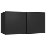 Ensemble de meubles TV 3 pcs Noir Bois d'ingénierie