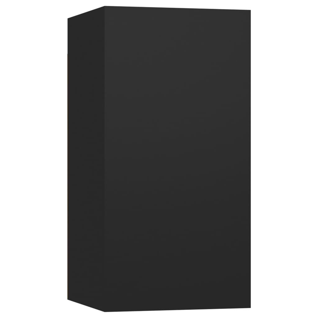 Meubles TV 4 pcs Noir 30,5x30x60 cm Bois d'ingénierie