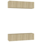 Meubles TV 4 pcs Chêne sonoma 60x30x30 cm Bois d'ingénierie