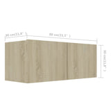 Meubles TV 4 pcs Chêne sonoma 80x30x30 cm Bois d'ingénierie