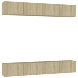 Meubles TV 4 pcs Chêne sonoma 100x30x30 cm Bois d'ingénierie