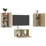 Ensemble de meubles TV 3 pcs Chêne sonoma Bois d'ingénierie