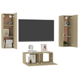 Ensemble de meubles TV 3 pcs Chêne sonoma Bois d'ingénierie