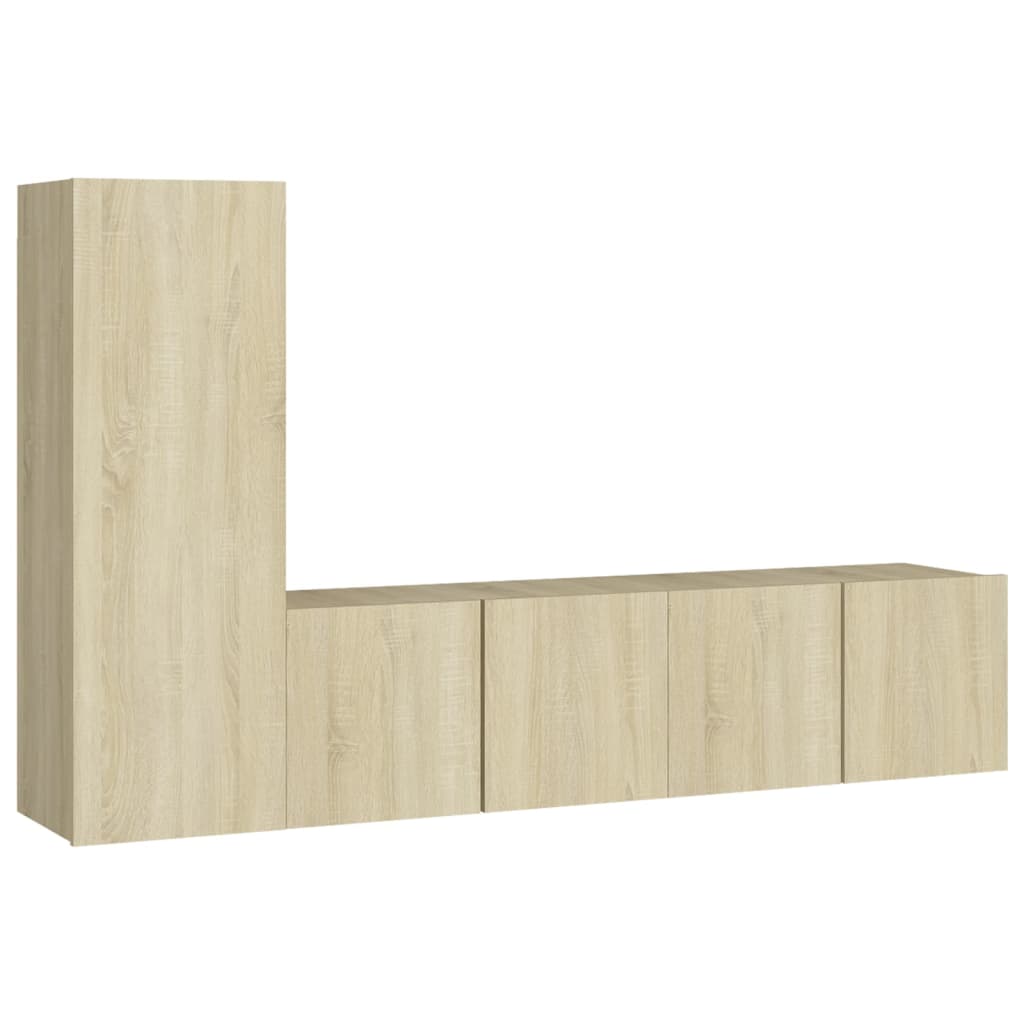 Ensemble de meubles TV 3 pcs Chêne sonoma Bois d'ingénierie