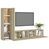 Ensemble de meubles TV 4 pcs Chêne sonoma Bois d'ingénierie