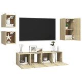 Ensemble de meubles TV 5 pcs Chêne sonoma Bois d'ingénierie