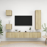 Ensemble de meubles TV 5 pcs Chêne sonoma Bois d'ingénierie