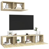 Meubles TV 3 pcs Chêne sonoma Bois d'ingénierie