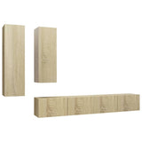 Ensemble de meubles TV 4 pcs Chêne sonoma Bois d'ingénierie