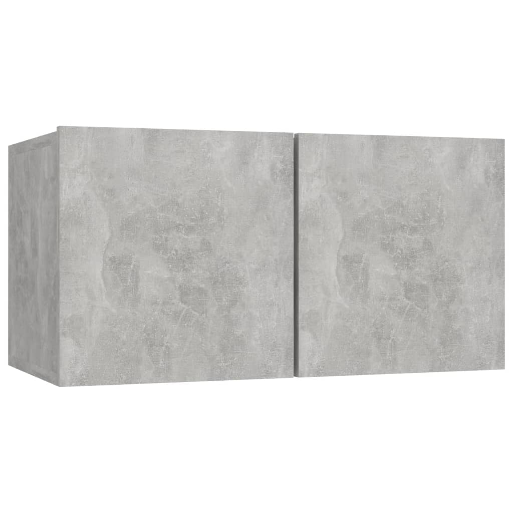 Meubles TV 4 pcs Gris béton 60x30x30 cm Bois d'ingénierie