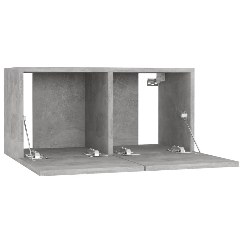 Meubles TV 4 pcs Gris béton 60x30x30 cm Bois d'ingénierie