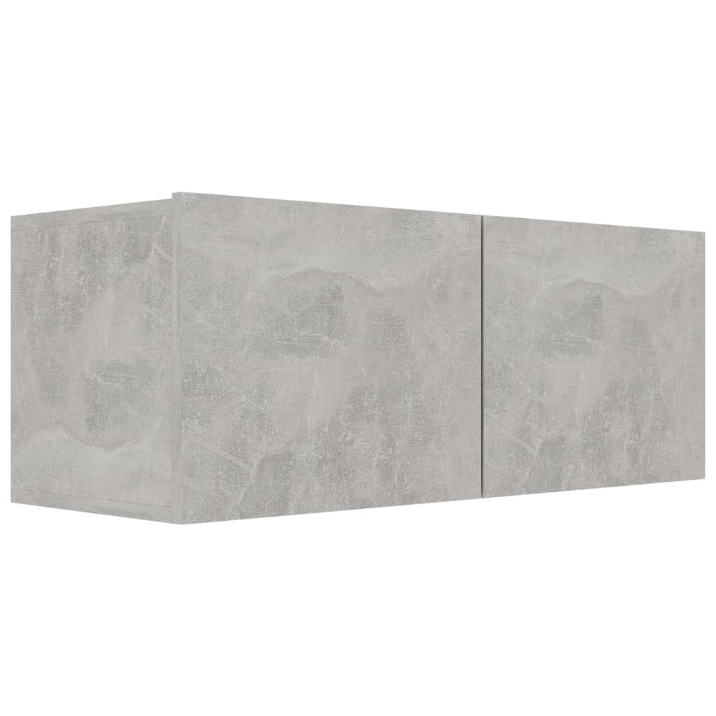 Meubles TV 4 pcs Gris béton 80x30x30 cm Bois d'ingénierie