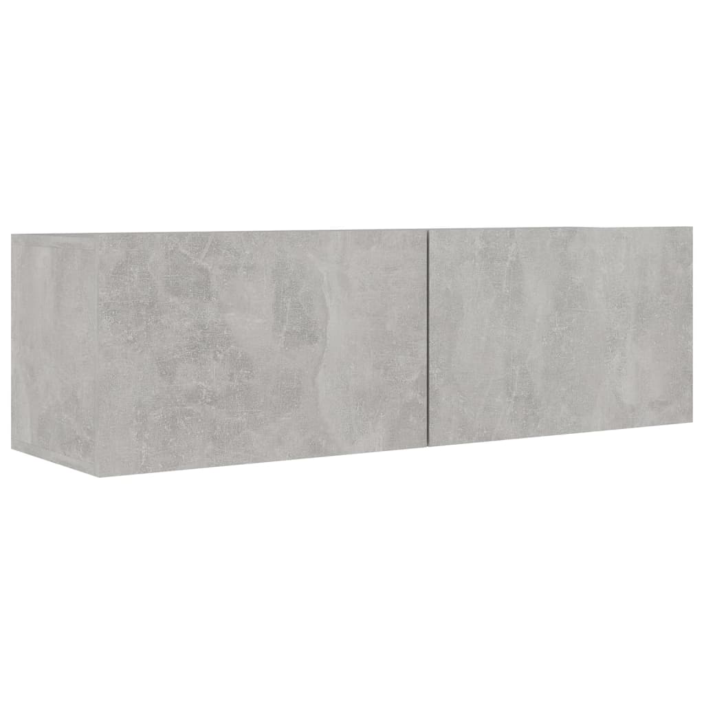 Meubles TV 4 pcs Gris béton 100x30x30 cm Bois d'ingénierie