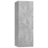 Ensemble de meubles TV 3 pcs Gris béton Bois d'ingénierie