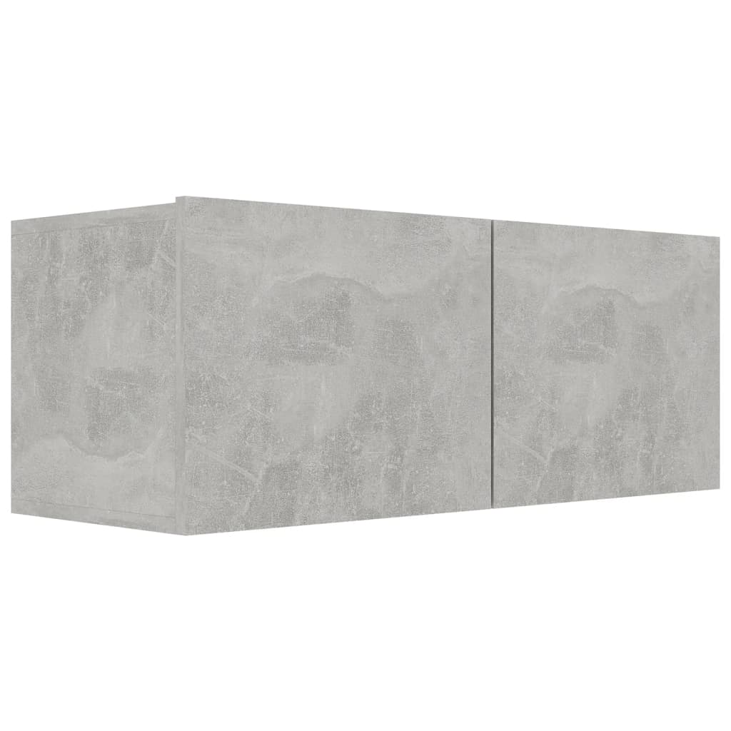 Meubles TV 3 pcs Gris béton Bois d'ingénierie