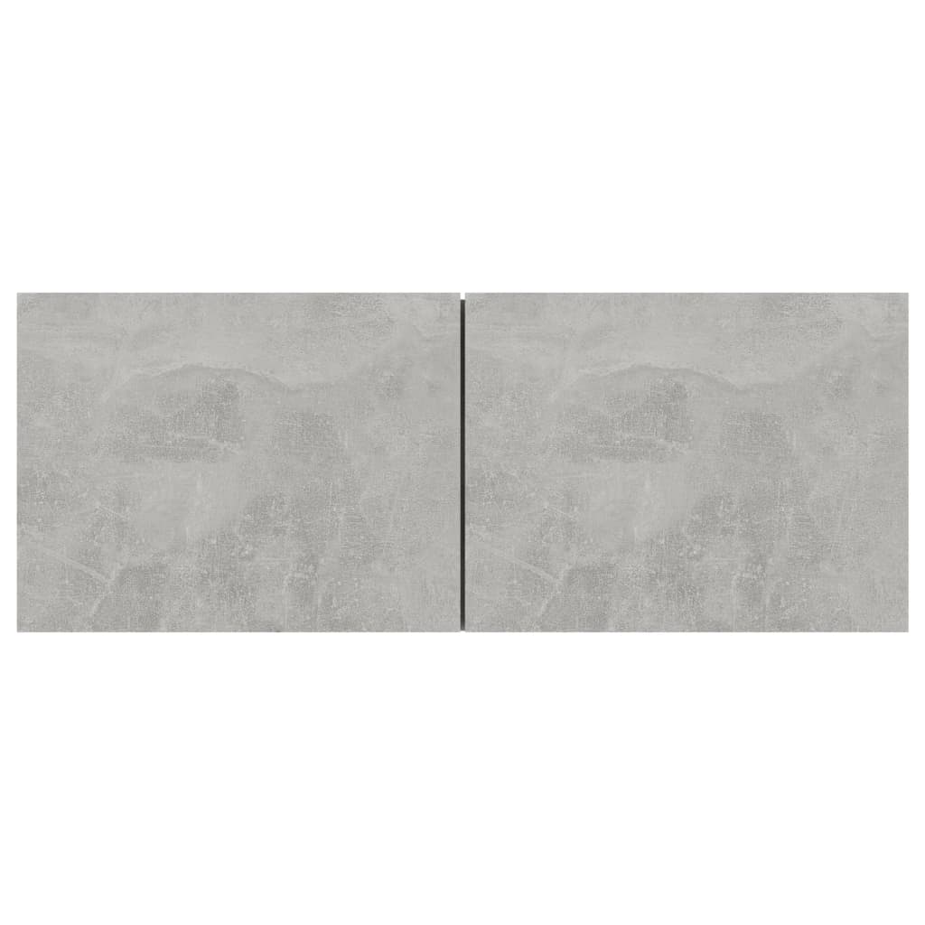 Meubles TV 3 pcs Gris béton Bois d'ingénierie