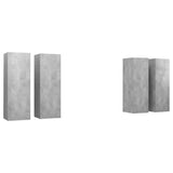 Meubles TV 4 pcs Gris béton 30,5x30x90 cm Bois d'ingénierie