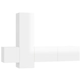 Ensemble de meubles TV 3 pcs Blanc brillant Bois d'ingénierie