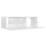 Ensemble de meubles TV 3 pcs Blanc brillant Bois d'ingénierie