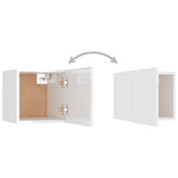 Ensemble de meubles TV 3 pcs Blanc brillant Bois d'ingénierie