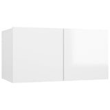 Ensemble de meubles TV 5 pcs Blanc brillant Bois d'ingénierie