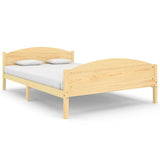 Cadre de lit sans matelas bois massif de pin 140x200 cm