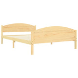 Cadre de lit sans matelas bois massif de pin 140x200 cm