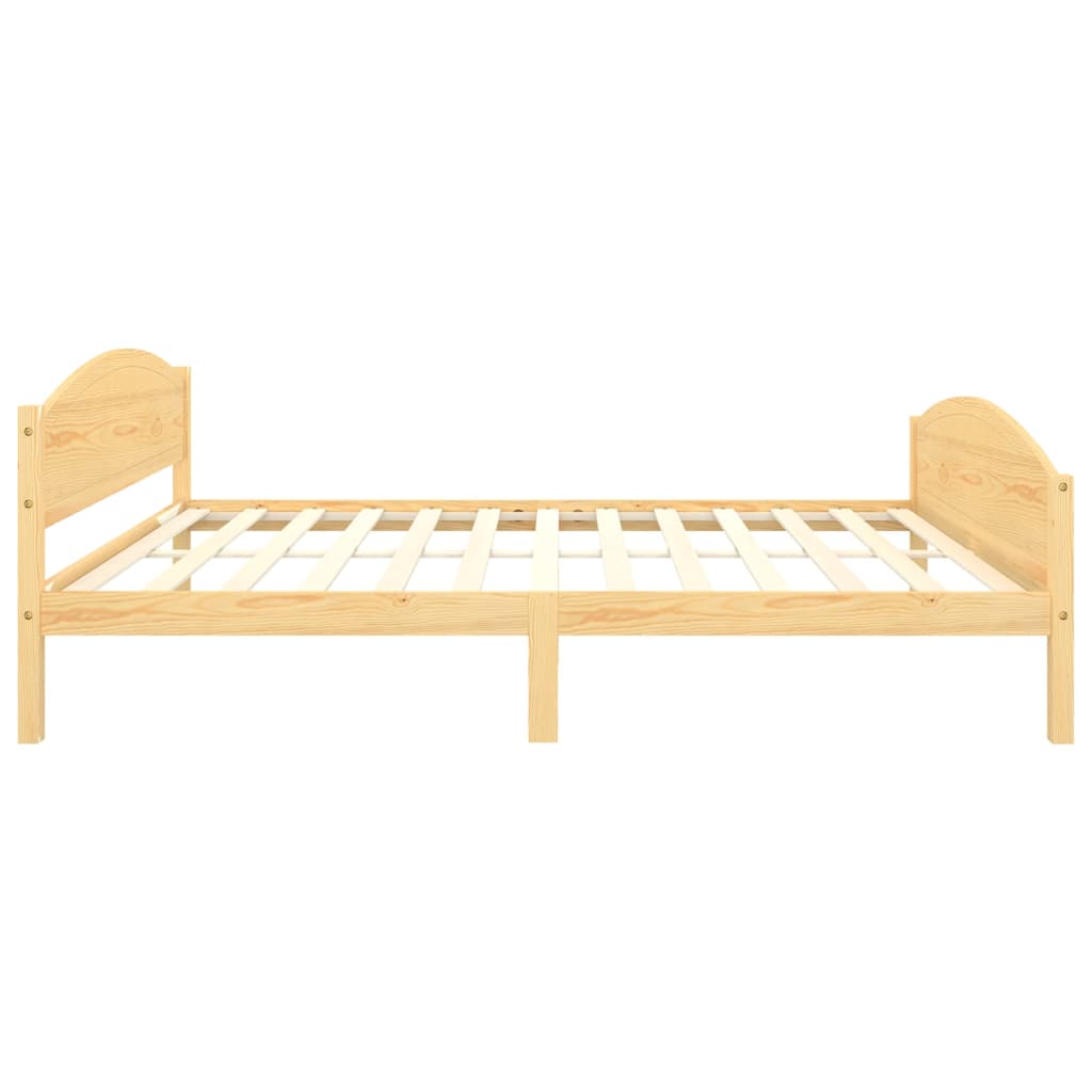 Cadre de lit sans matelas bois massif de pin 140x200 cm