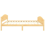 Cadre de lit sans matelas bois massif de pin 140x200 cm