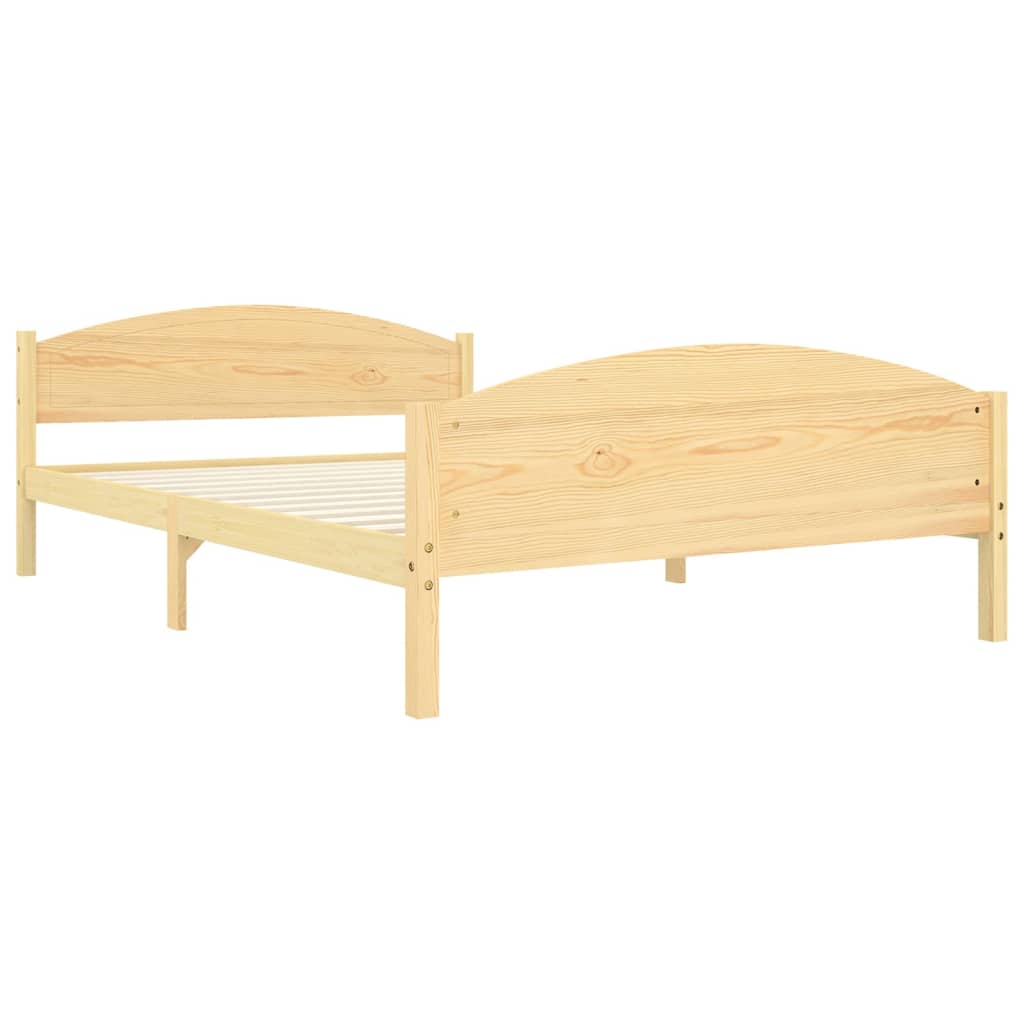 Cadre de lit sans matelas bois massif de pin 160x200 cm