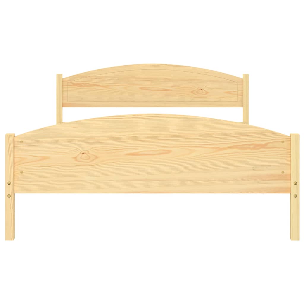 Cadre de lit sans matelas bois massif de pin 160x200 cm