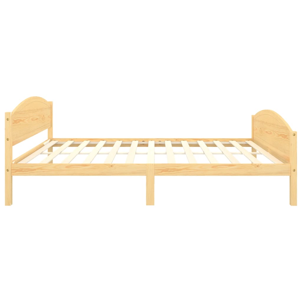 Cadre de lit sans matelas bois massif de pin 160x200 cm